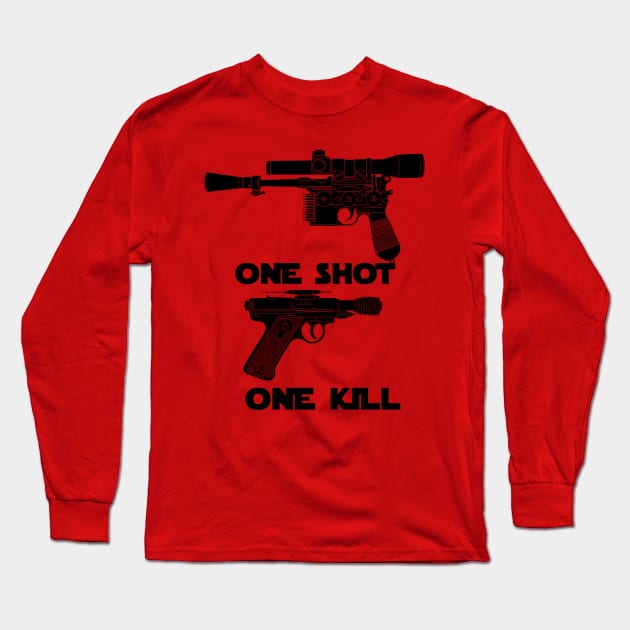 One Shot, One Kill Long Sleeve T-Shirt by DistractedGeek